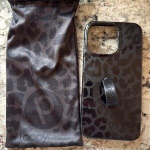 Black leopard loopy case iPhone 13 Pro